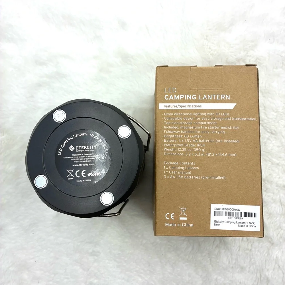 Etekcity Black LED Camping Lantern